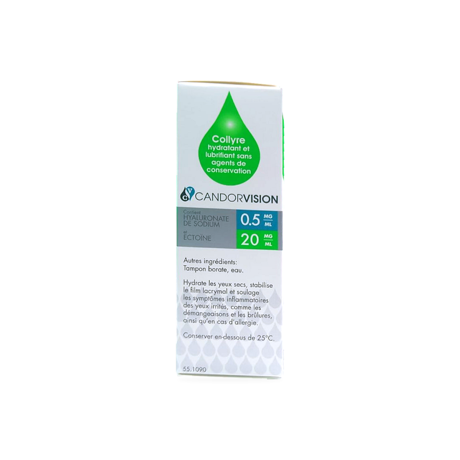 HYLO DUAL Eye Drops Box french side panel