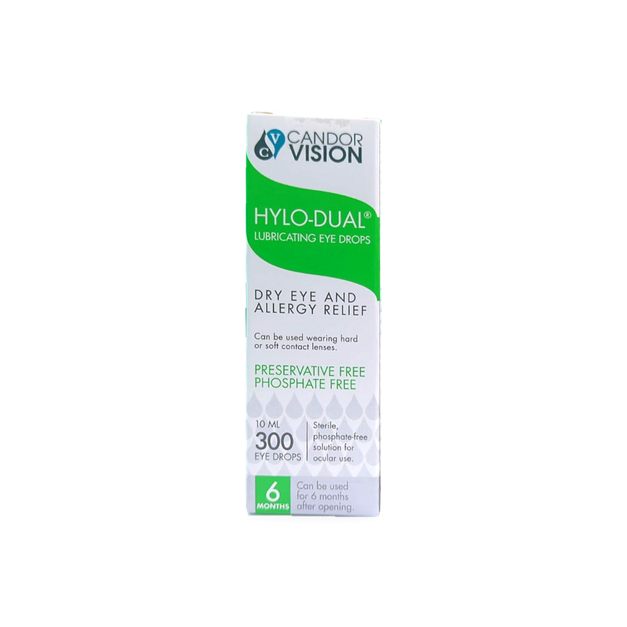 HYLO DUAL Eye Drops Box front english