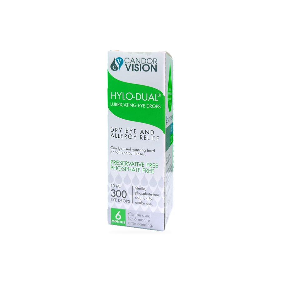 HYLO DUAL Eye Drops Box front angled 