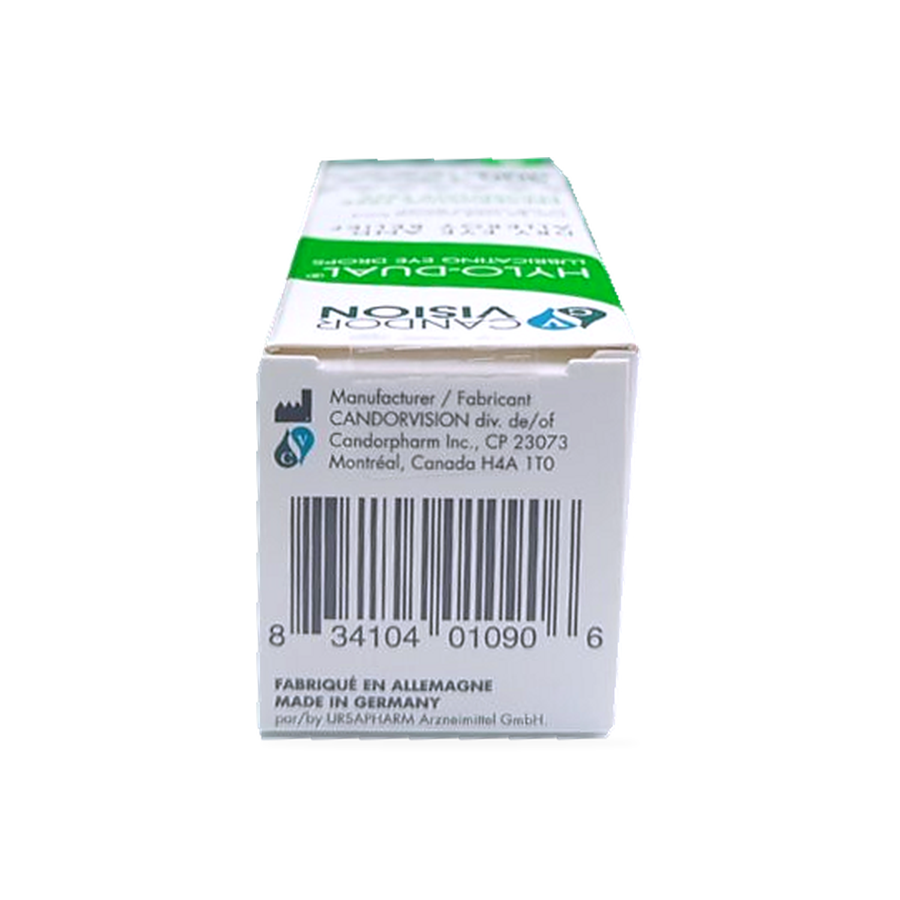 HYLO DUAL Eye Drops Box UPC bar code