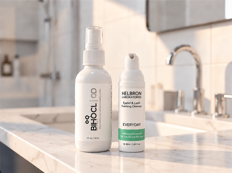 Halbron Foam and Hypochorous spay for blephaitis bundle