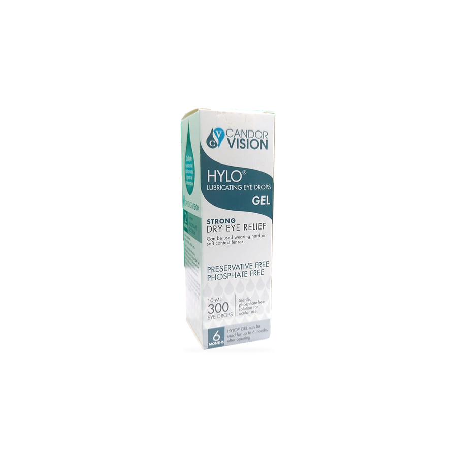 HYLO Gel eye drops front label Canada english