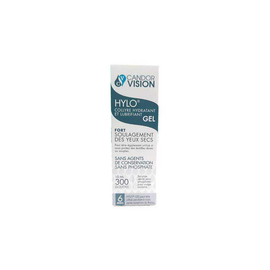 Hylo Gel eye drops french canada front box