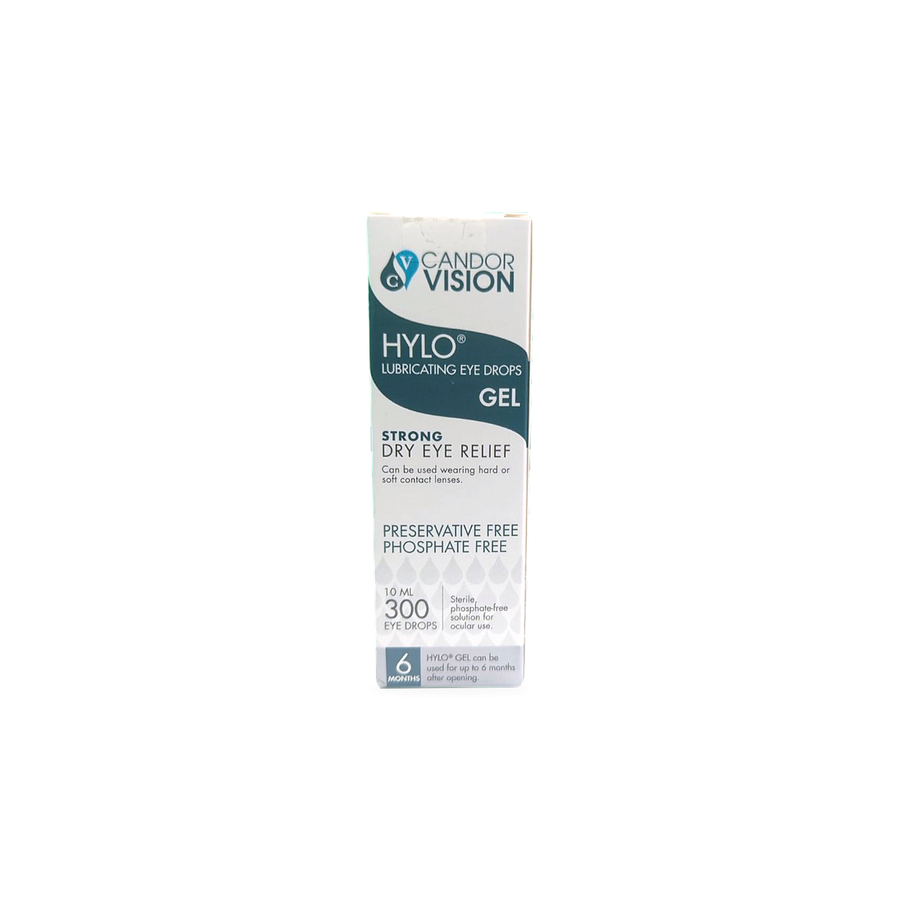 HYLO Gel eye drops front label Canada english
