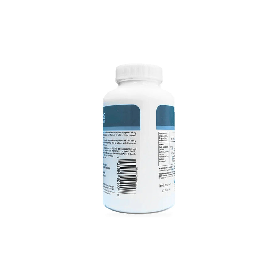 Bottle of I-MED Parma I-VU Omega 3 Plus high potency dietary supplement for dry eye relief