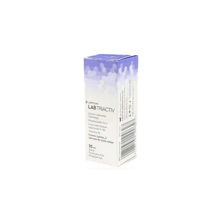 Labtician Ophthalmics LAB Triactiv anti-evaporation eye drops 10ml packaging