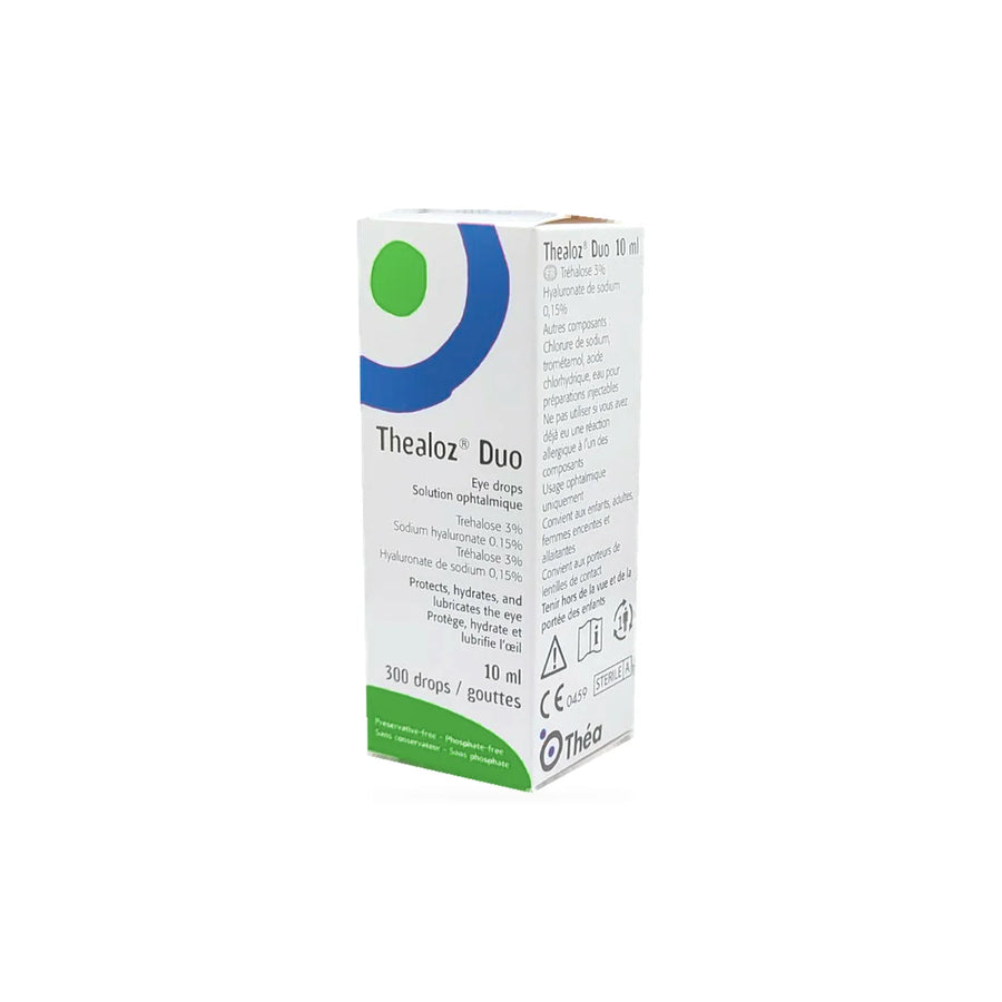 Thea Laboratories Thealoz Duo eye drops 10ml packaging for dry eye relief