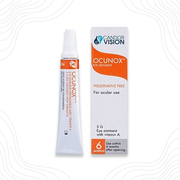 Preservative-free Ocunox eye ointment with vitamin A for dry eye relief