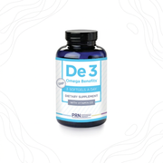 De 3 Omega Benefits dietary supplement with Vitamin D3, 3 softgels a day for eye health support