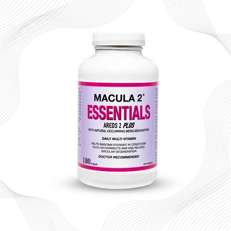Macula 2 Essentials AREDS 2 Plus daily multi vitamin for macular degeneration and eye health