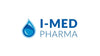 I-MED PHARMA logo with blue water droplet symbol, white background