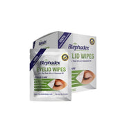 Blephadex eyelid wipes box and packet for eyelid care, dry eye, and blepharitis relief