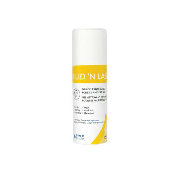 Lid and lash daily cleansing gel bottle for eyelid and eyelash care, 50ml