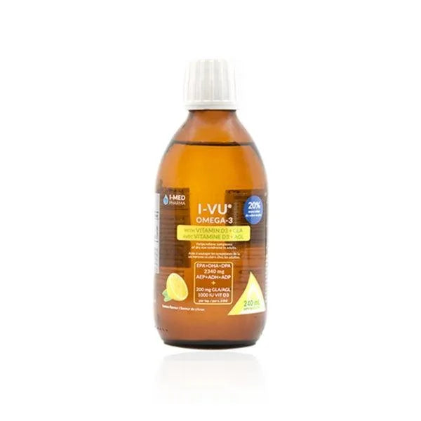 I-VU Liquid Omega3 (240ml) Lemon Flavour - mEYEspa