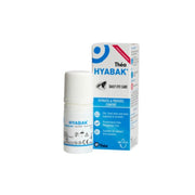 Hyabak eye drops bottle and packaging for dry eye relief and daily eye care