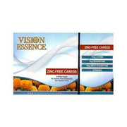Vision Essence zinc-free eye vitamins packaging with lutein, zeaxanthin, and meso-zeaxanthin list