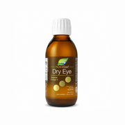 A 200 mL amber glass bottle of Nature's Way NutraSea Dry Eye liquid supplement with a white ribbed cap, shown on a clean white background.
