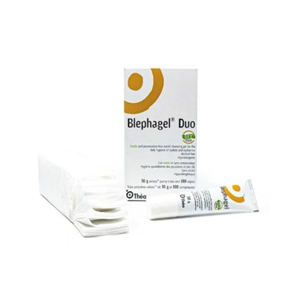 Blephagel DUO Lid Cleaner Kit | 30g + 100 Pads - mEYEspa