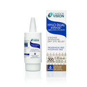 Hylo Dual Intense lubricating eye drops bottle and packaging for dry eye relief
